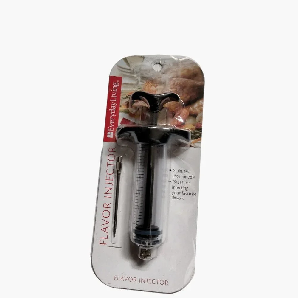 Everyday Living Flavor Injector Stainless Steel BBQ Baster Marinade